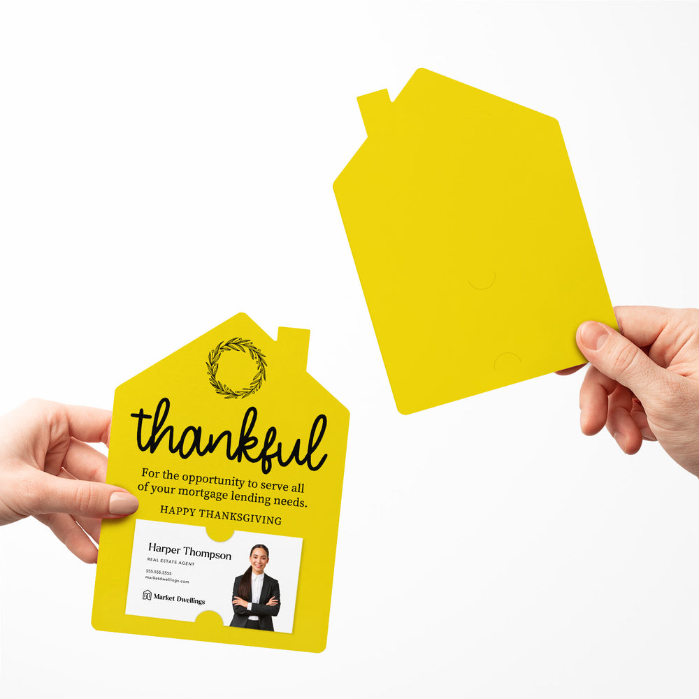 Set of Thankful Mortgage Thanksgiving Mailer | Envelopes Included | M16-M001 Mailer Market Dwellings