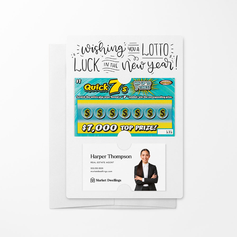 Wishing You a LOTTO Luck in the New Year | Lotto Mailers with Envelopes Mailer Market Dwellings WHITE 10