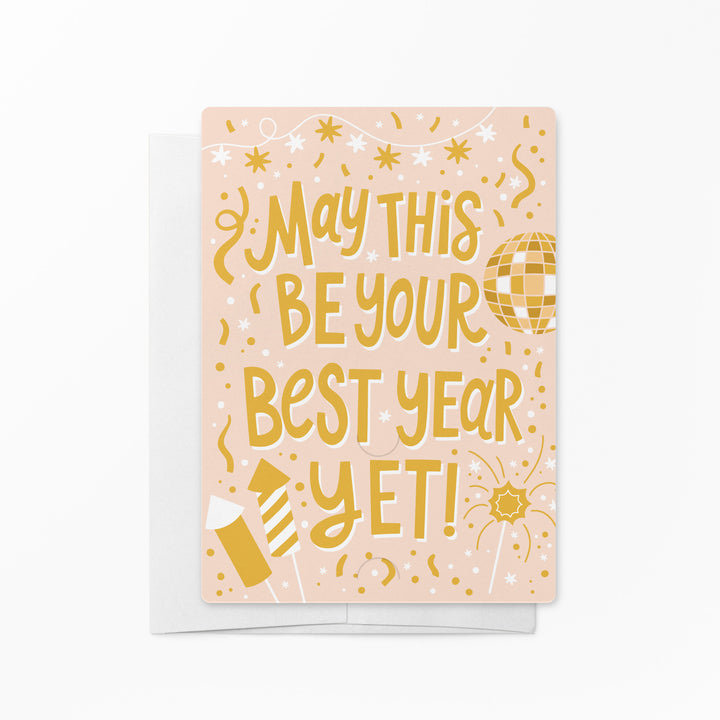 Set of May This Be Your Best Year Yet! | New Year Mailers | Envelopes Included | M16-M007-AB Mailer Market Dwellings BLUSH