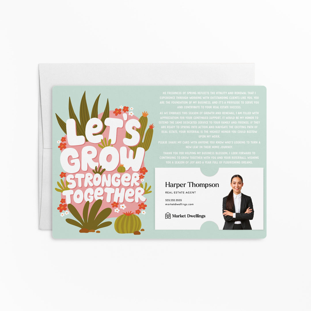 Set of Let's Grow Stronger Together | Mailers | Envelopes Included | M160-M003 Mailer Market Dwellings