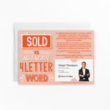 Sold Is My Favorite 4 Letter Word | Real Estate Mailers with Envelopes Mailer Market Dwellings
