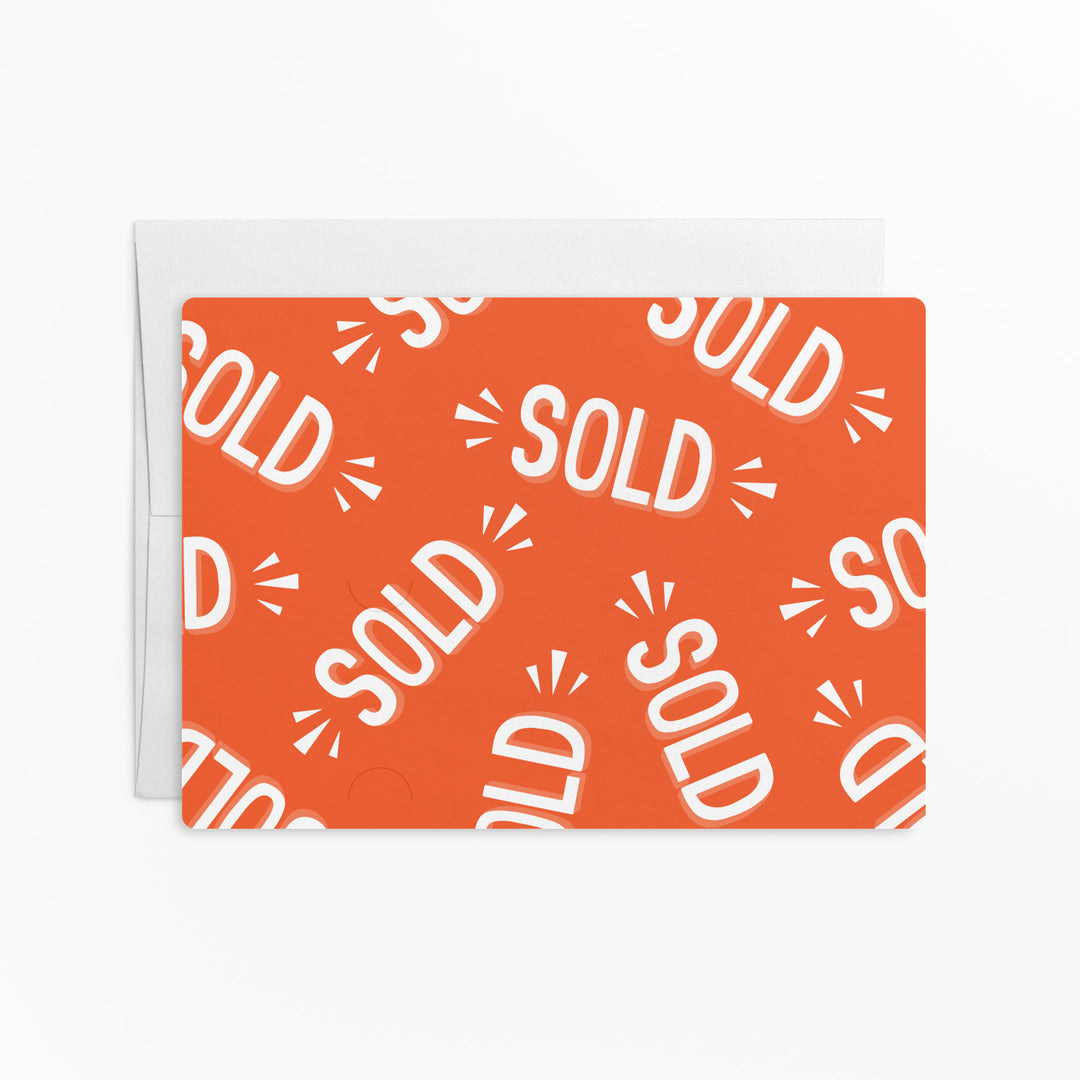 Set of Sold Is My Favorite 4 Letter Word | Mailers | Envelopes Included | M161-M003 Mailer Market Dwellings