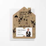 I Can Help You Find A Place To Call Home | Real Estate Mailers with Envelopes Mailer Market Dwellings KRAFT 10