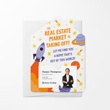 The Real Estate Market Is Taking Off! | Real Estate Mailers with Envelopes Mailer Market Dwellings WHITE 10