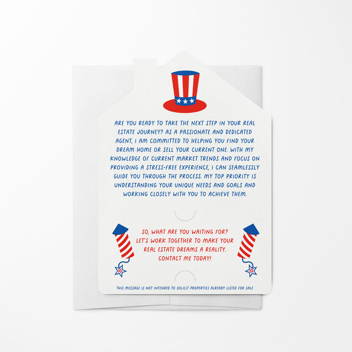 Set of Happy Red, White, & Blue! | 4th Of July Mailers | Envelopes Included | M166-M001 Mailer Market Dwellings