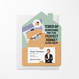 Tired of searching for the perfect home? | Real Estate Mailers with Envelopes Mailer Market Dwellings TANGERINE 10
