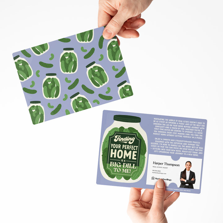 Set of Finding Your Perfect Home Is A Big Dill To Me! | Mailers | Envelopes Included | M167-M003 Mailer Market Dwellings