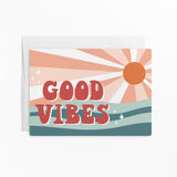 Good Vibes Notecards | Notecards with Envelopes Mailer Market Dwellings WHIMSICAL 10