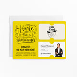 Home Sweet Homeowner Closing Day | Mailers with Envelopes Mailer Market Dwellings LEMON 10