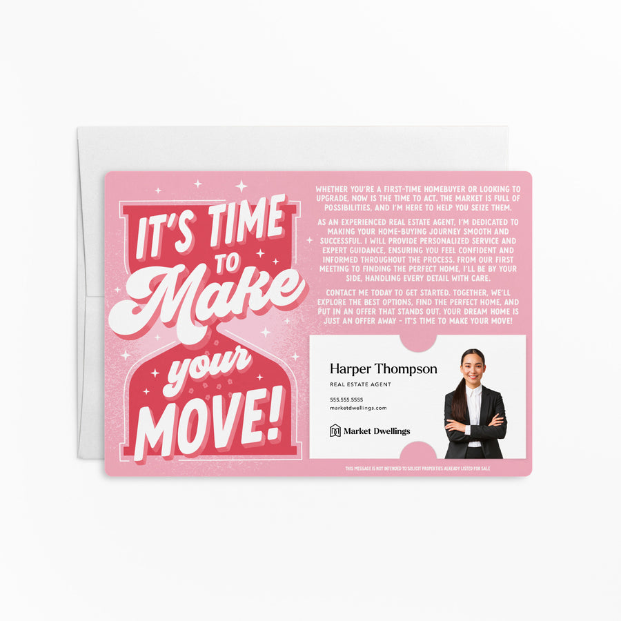 Set of It’s Time To Make Your Move! | Mailers | Envelopes Included | M170-M003 Mailer Market Dwellings