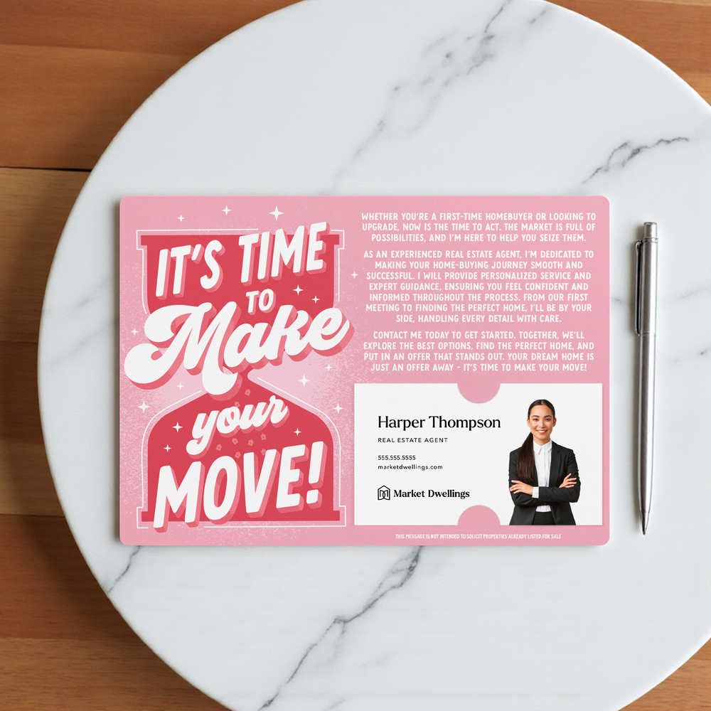 Set of It’s Time To Make Your Move! | Mailers | Envelopes Included | M170-M003 Mailer Market Dwellings