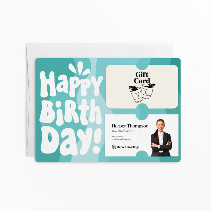 Set of Happy Birthday | Mailers | Envelopes Included | M176-M008 Mailer Market Dwellings