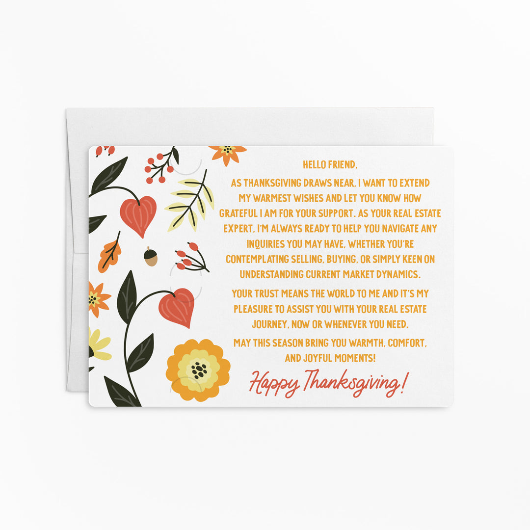 Set of So Thankful for You | Thanksgiving Mailers | Envelopes Included | M178-M008 Mailer Market Dwellings