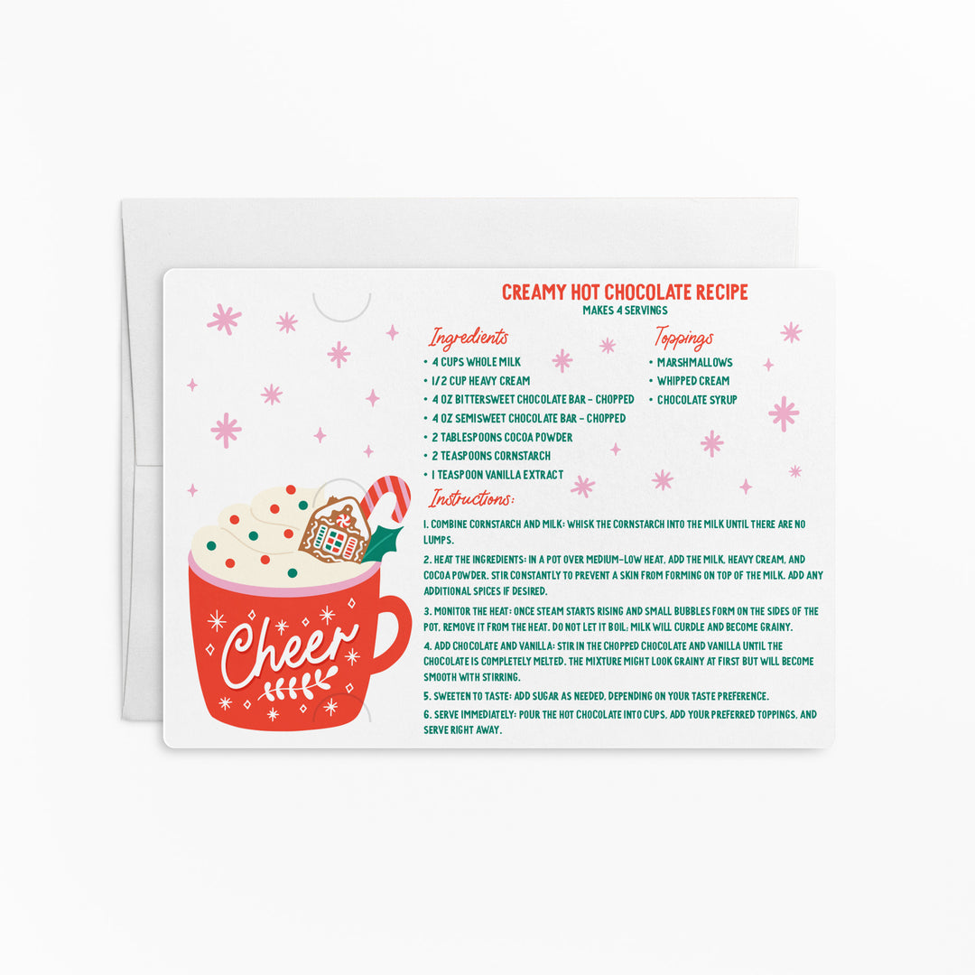 Set of May your cup of Cheer overflow this year | Christmas Mailers | Envelopes Included | M179-M008 Mailer Market Dwellings