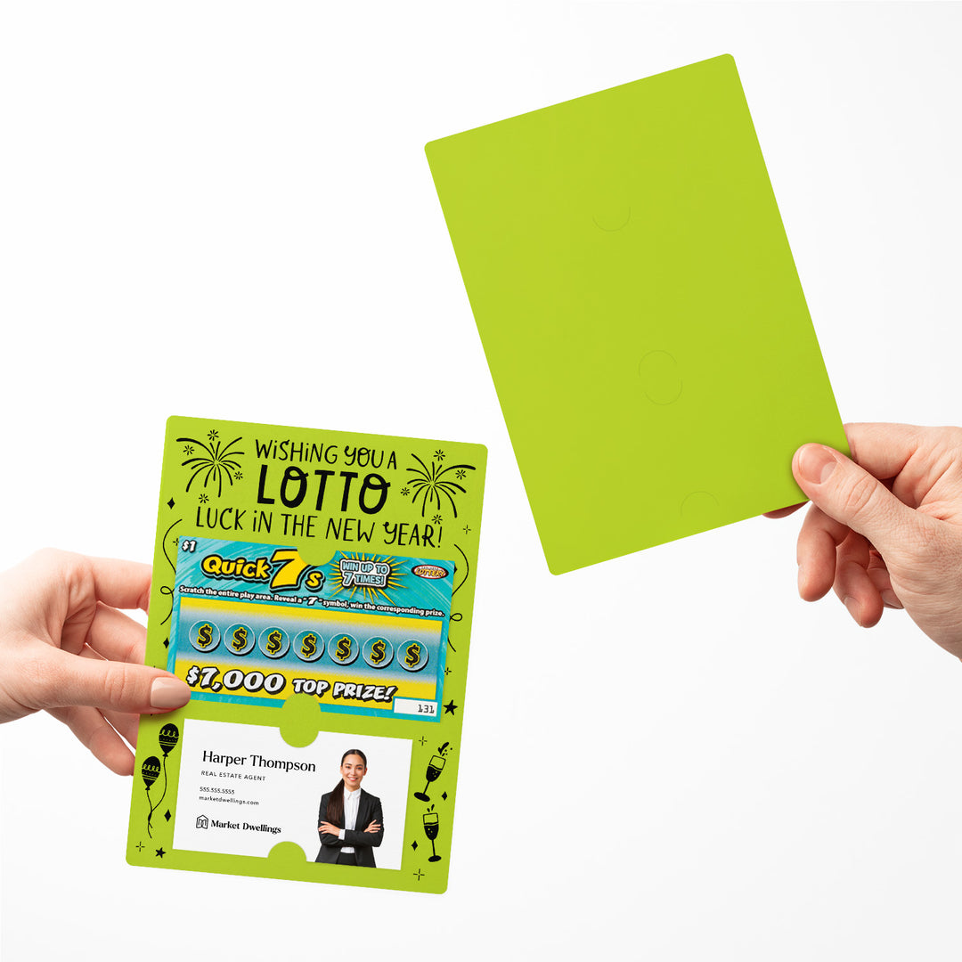 Set of Wishing You a LOTTO Luck in the New Year Lotto Mailers | Envelopes Included Mailer Market Dwellings