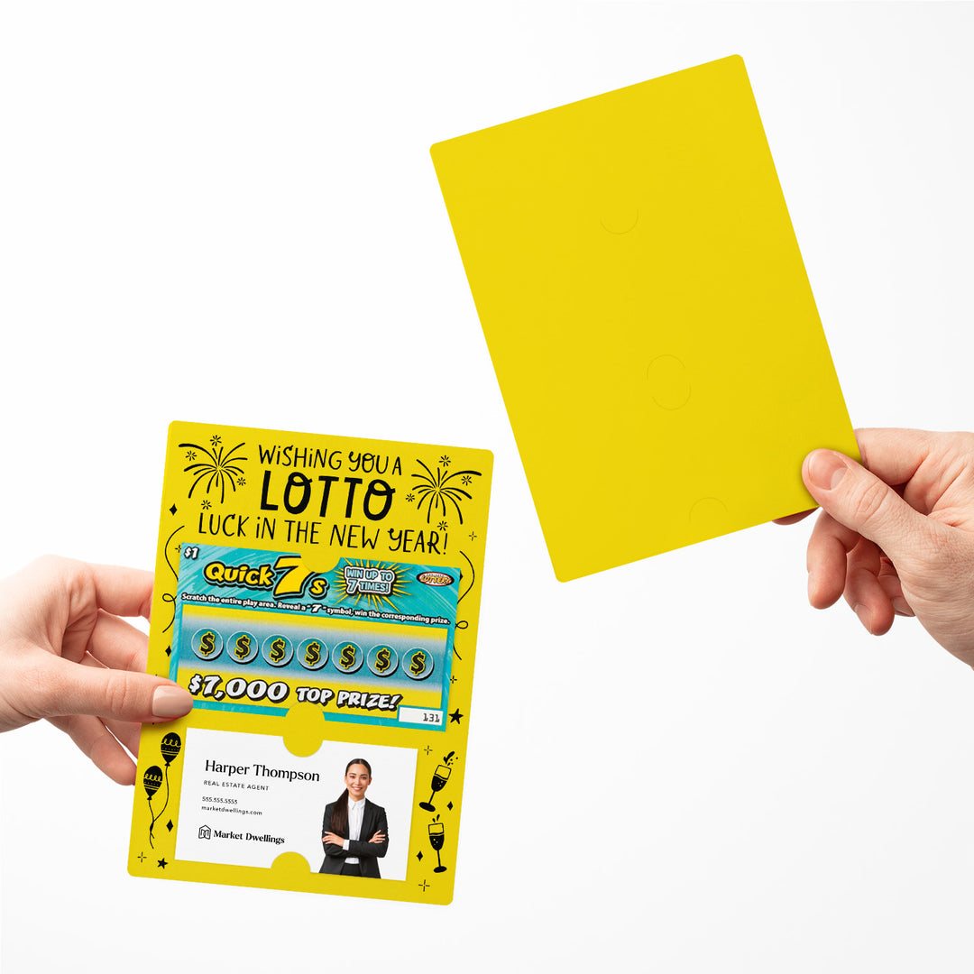 Set of Wishing You a LOTTO Luck in the New Year Lotto Mailers | Envelopes Included Mailer Market Dwellings