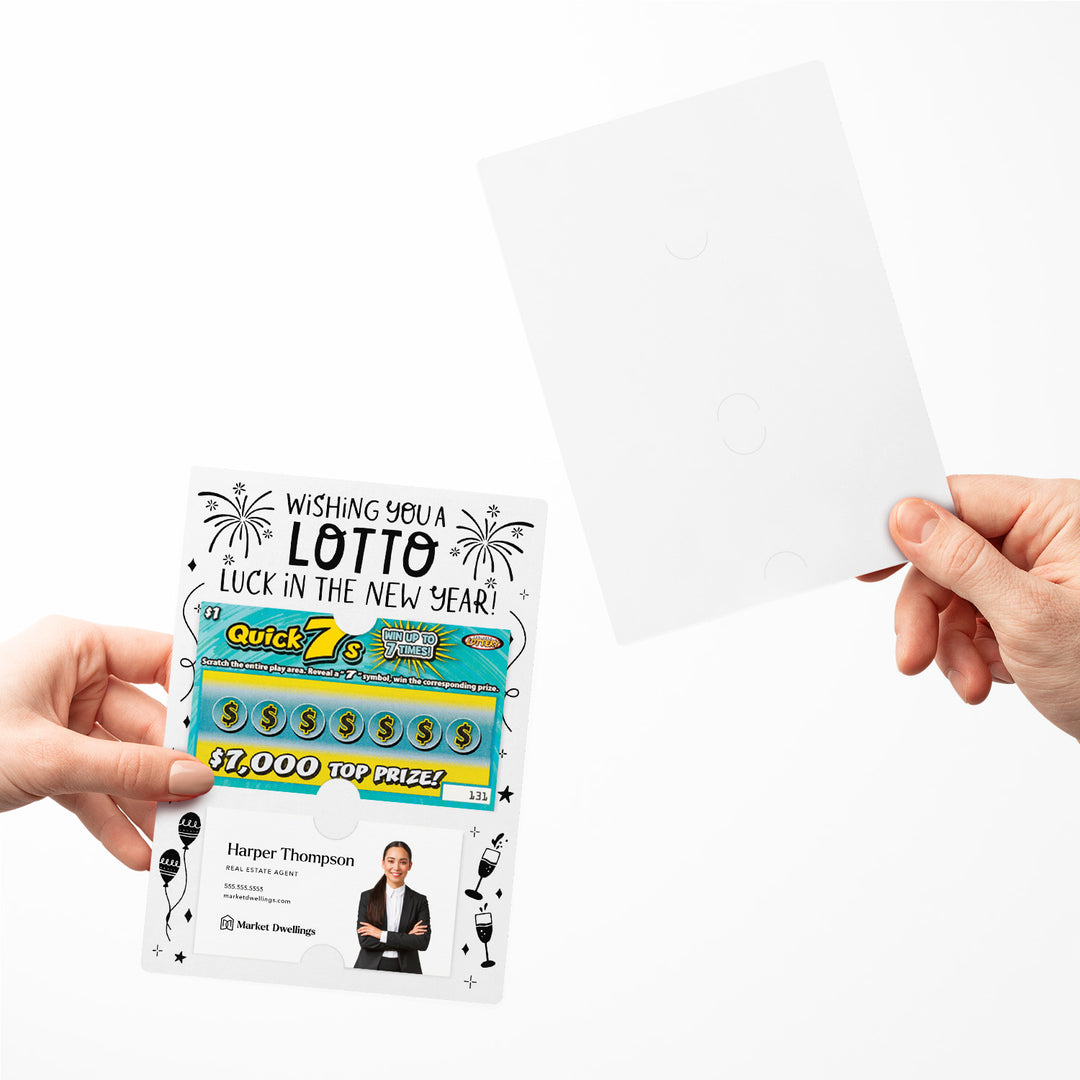 Set of Wishing You a LOTTO Luck in the New Year Lotto Mailers | Envelopes Included Mailer Market Dwellings