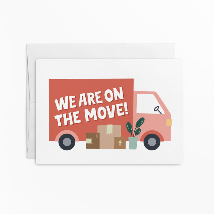 Customizable | Set of We Are On The Move! Moving Announcements For Your Clients | Envelopes Included | M18-M006-AB Mailer Market Dwellings