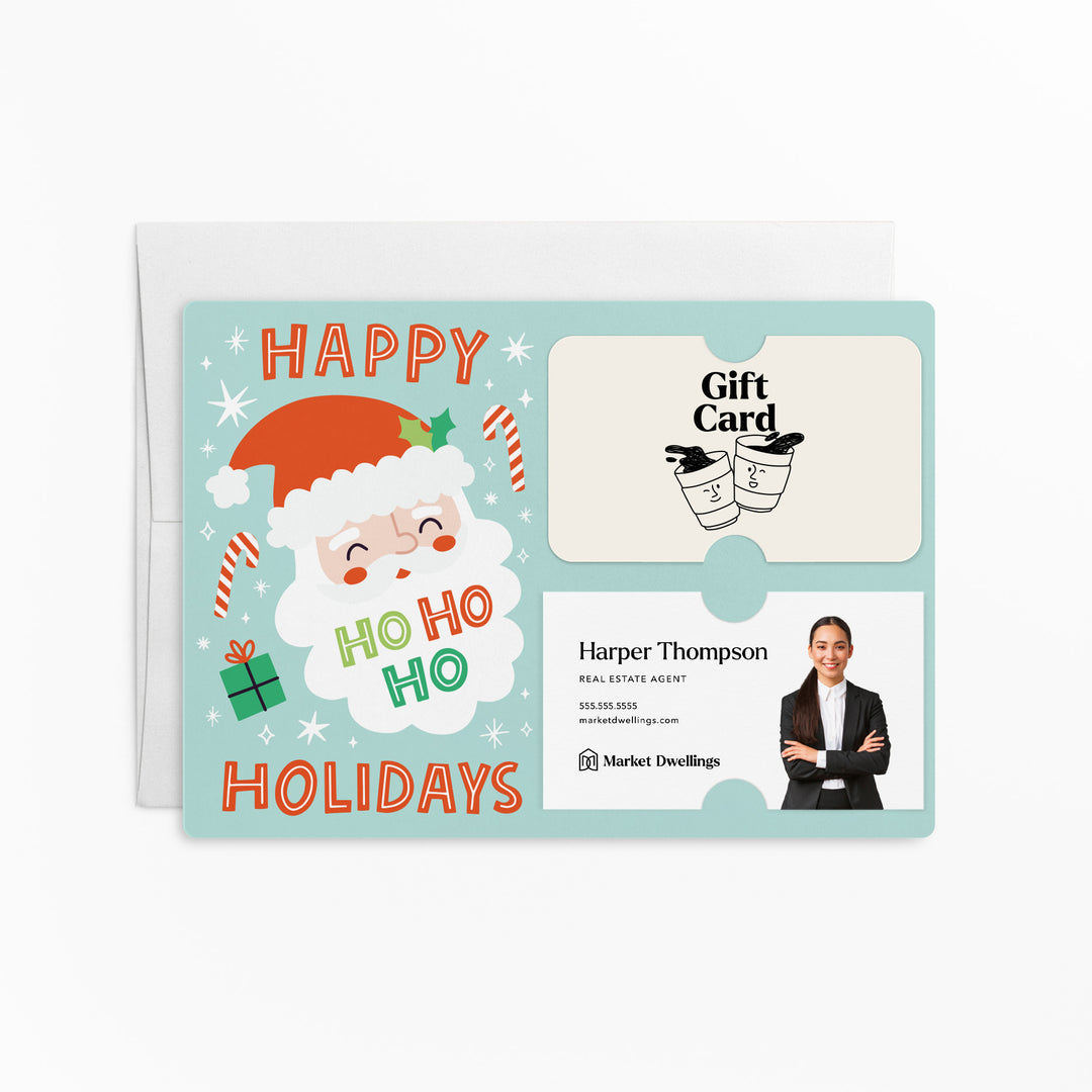 Set of Happy Ho Ho Ho Holidays | Christmas Mailers | Envelopes Included | M180-M008 Mailer Market Dwellings