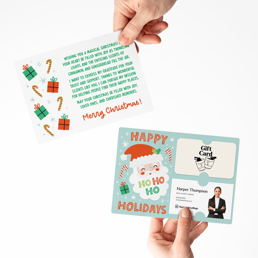 Set of Happy Ho Ho Ho Holidays | Christmas Mailers | Envelopes Included | M180-M008 Mailer Market Dwellings