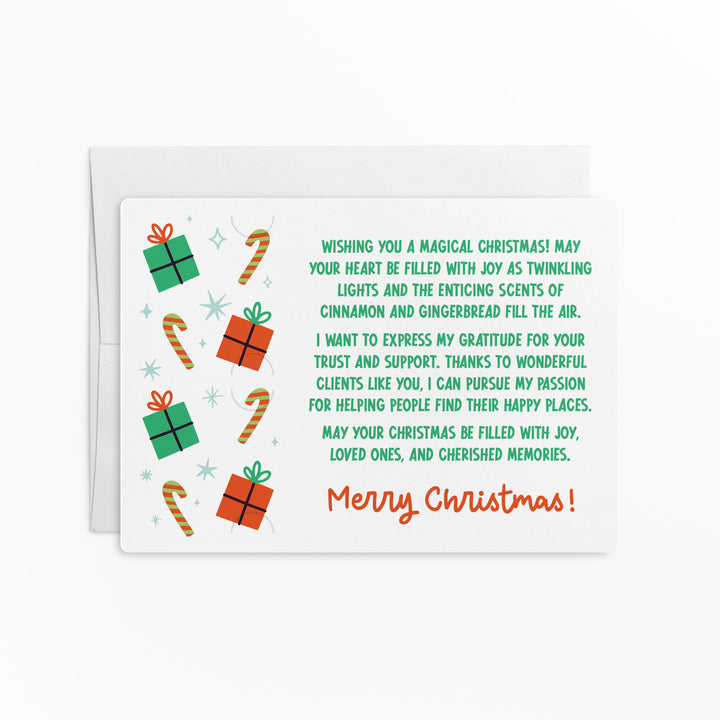 Set of Happy Ho Ho Ho Holidays | Christmas Mailers | Envelopes Included | M180-M008 Mailer Market Dwellings