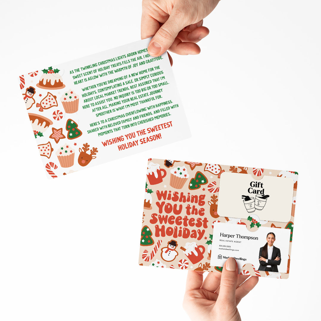 Set of Wishing you the Sweetest Holiday | Christmas Mailers | Envelopes Included | M184-M008 Mailer Market Dwellings