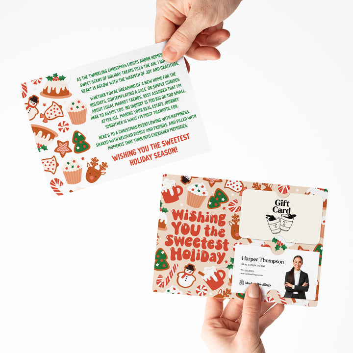 Set of Wishing you the Sweetest Holiday | Christmas Mailers | Envelopes Included | M184-M008 Mailer Market Dwellings