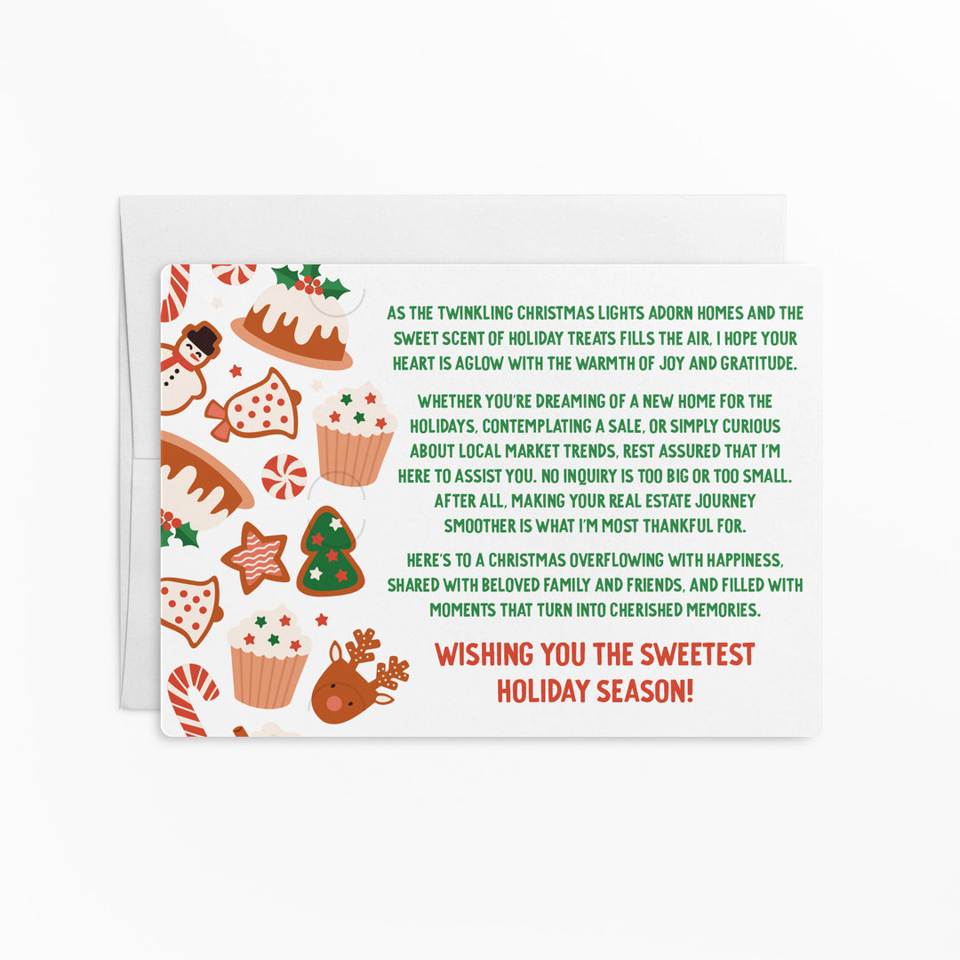 Set of Wishing you the Sweetest Holiday | Christmas Mailers | Envelopes Included | M184-M008 Mailer Market Dwellings