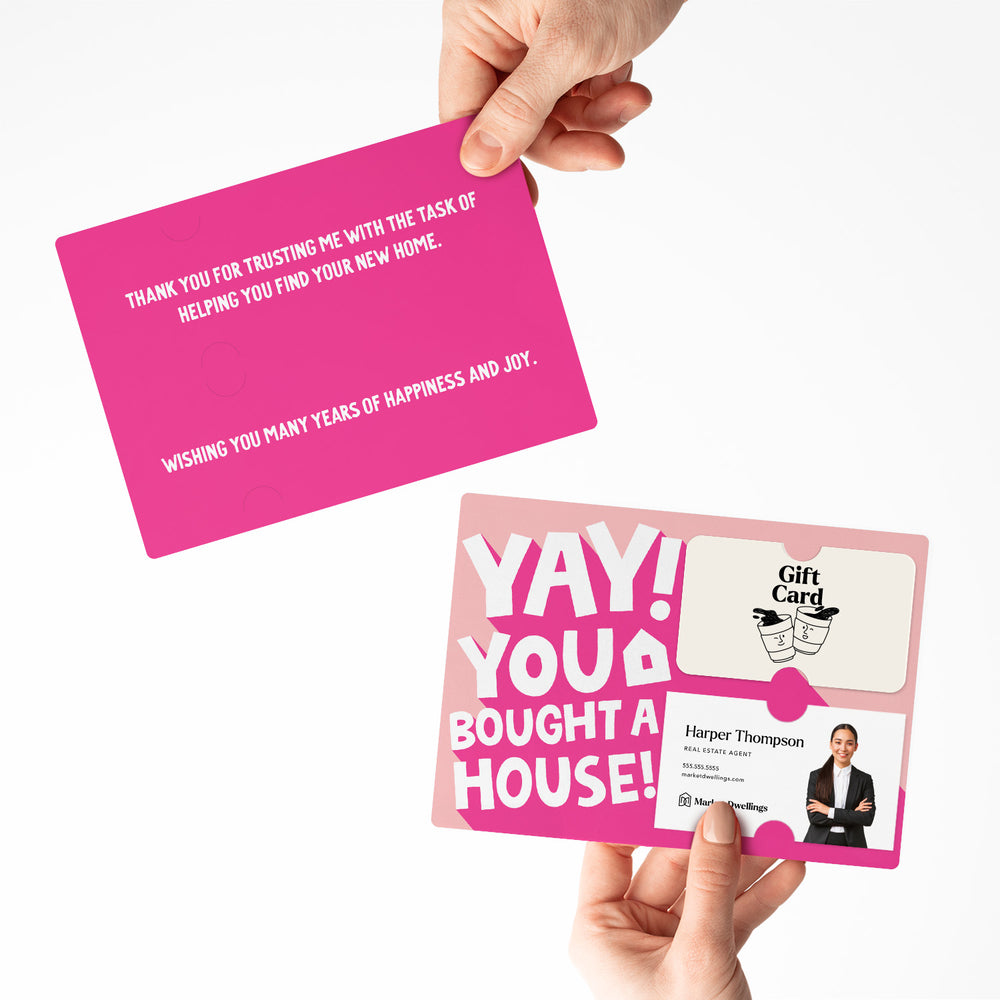 Set of Yay! You bought a House! | Mailers | Envelopes Included | M186-M008-AB Mailer Market Dwellings