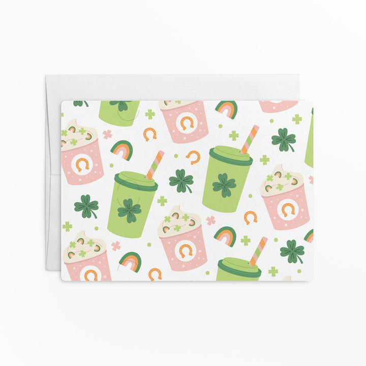 Set of Irish You A Latte Luck This St. Patrick's Day! | St. Patrick's Day Mailers | Envelopes Included | M193-M008 Mailer Market Dwellings