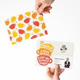 Coffee And Your Referrals Keep My Business Running | Mailers with Envelopes Mailer Market Dwellings