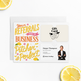 Your Referrals Make My Business Pitcher-Perfect! | Real Estate Mailers with Envelopes Mailer Market Dwellings