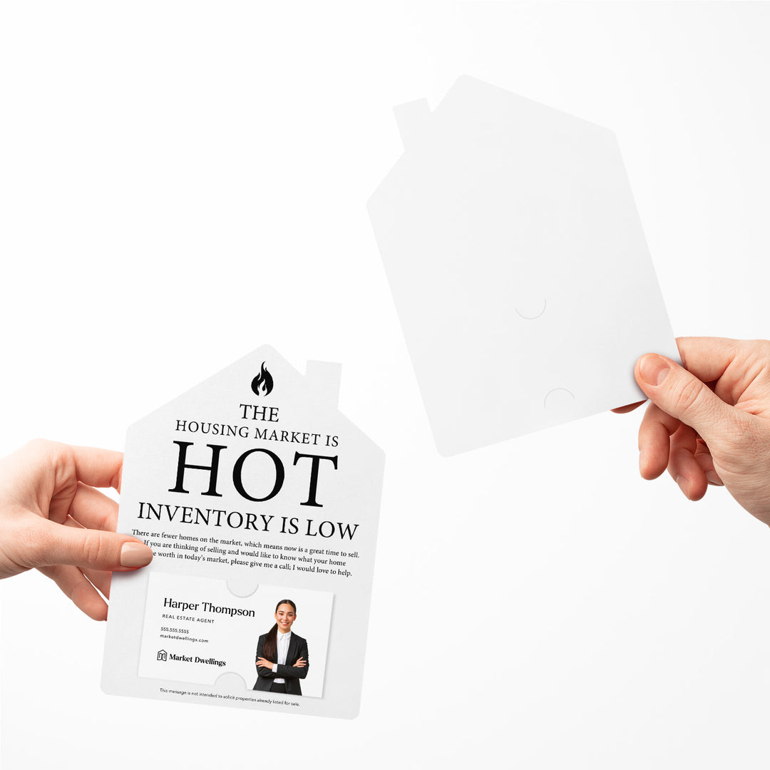 Set of The Housing Market is Hot Inventory is Low Real Estate Mailers | Envelopes Included  | M20-M001