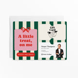 A Little Treat, On Me | Mailers with Envelopes Mailer Market Dwellings GREEN 10