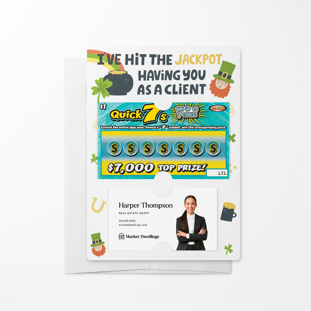 I've Hit the Jackpot Having You as a Client | Lotto Mailers with Envelopes Mailer Market Dwellings