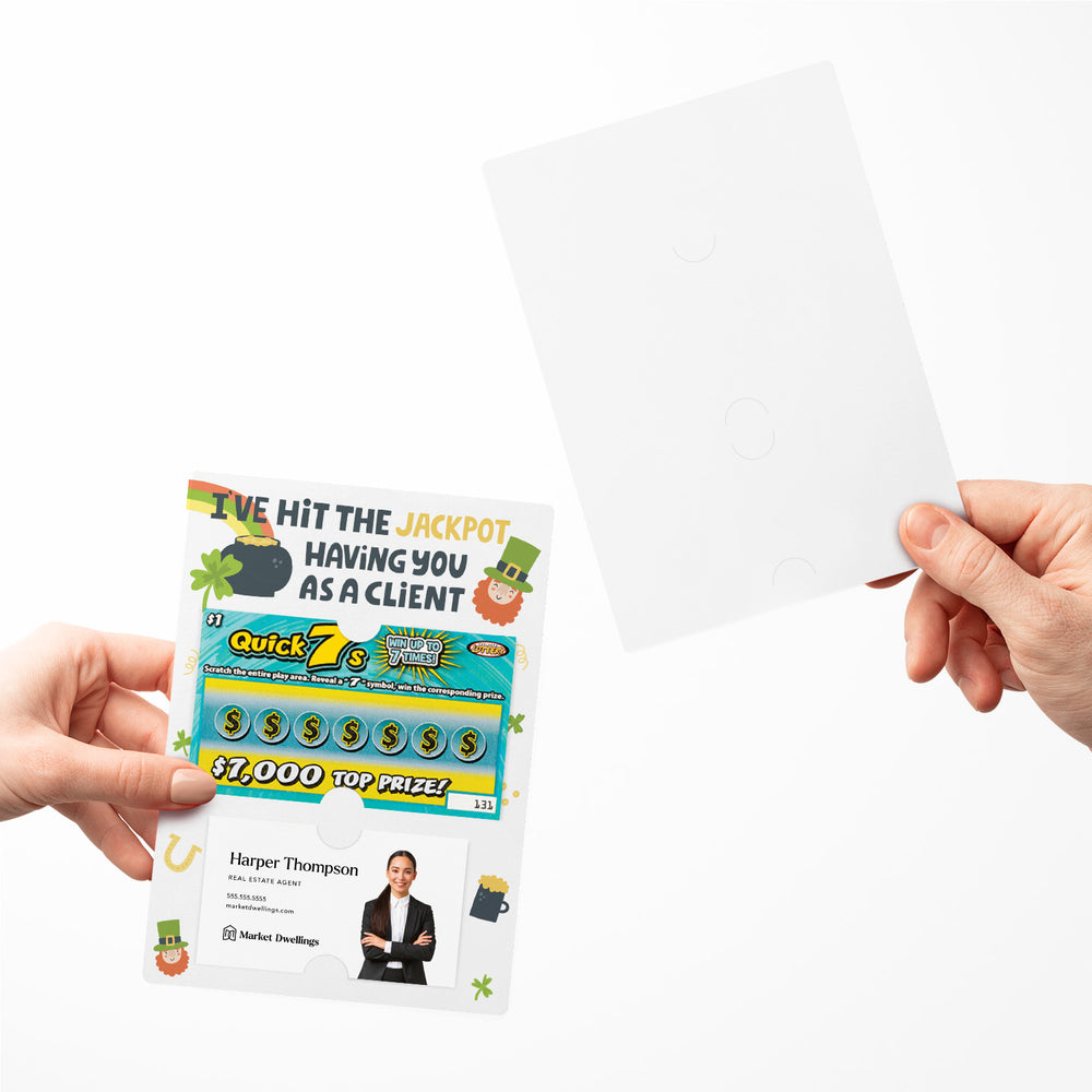 Set of I've Hit the Jackpot Having You as a Client Lotto Mailers | Envelopes Included Mailer Market Dwellings