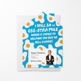I will go the Egg-Stra mile | Real Estate Mailers with Envelopes Mailer Market Dwellings BRIGHT BLUE 10