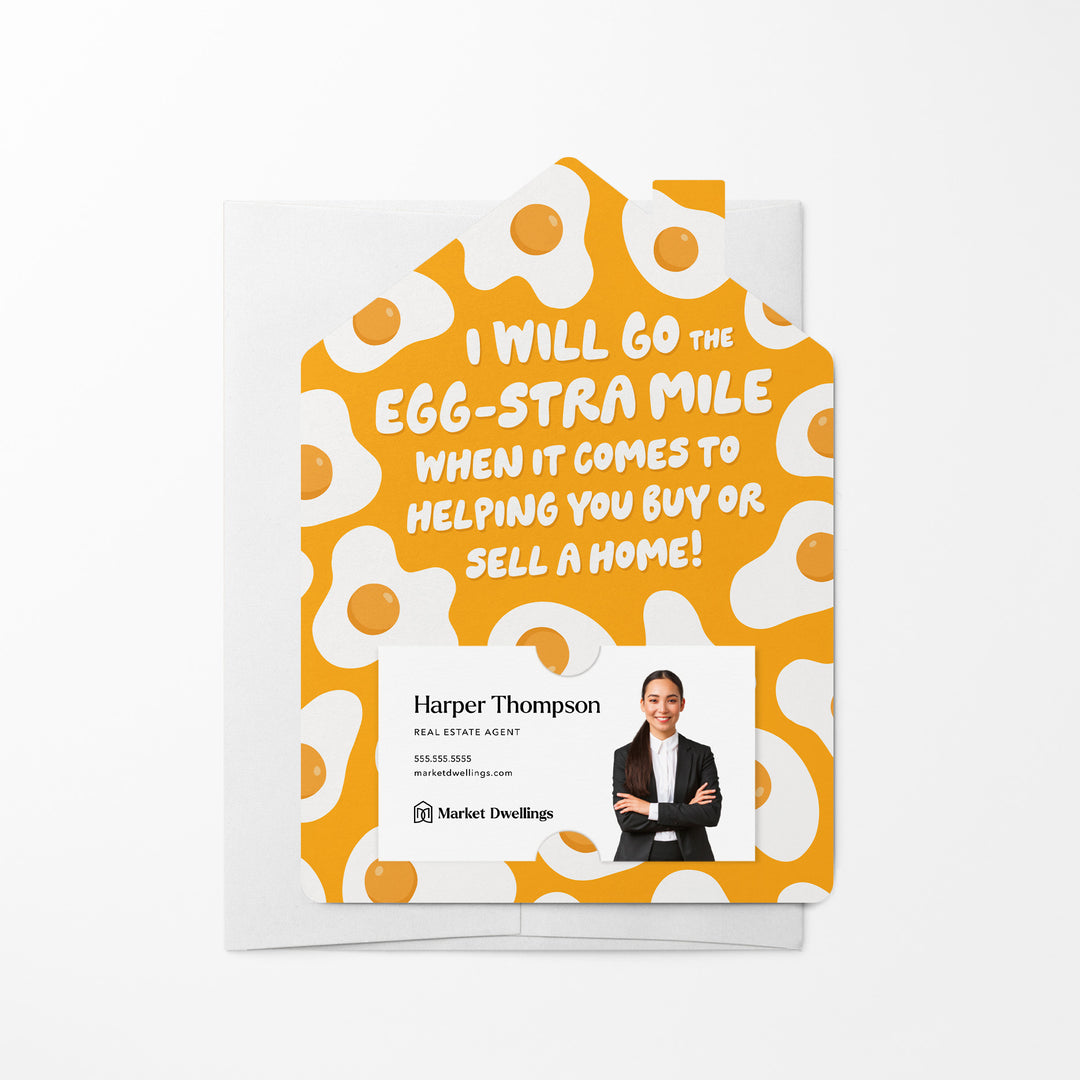 Set of I will go the Egg-Stra mile | Mailers | Envelopes Included | M217-M001-AB Mailer Market Dwellings TANGERINE