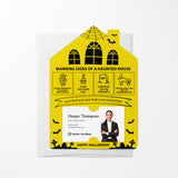 Halloween Warning Signs of a Haunted House | Real Estate Mailers with Envelopes Mailer Market Dwellings LEMON 10