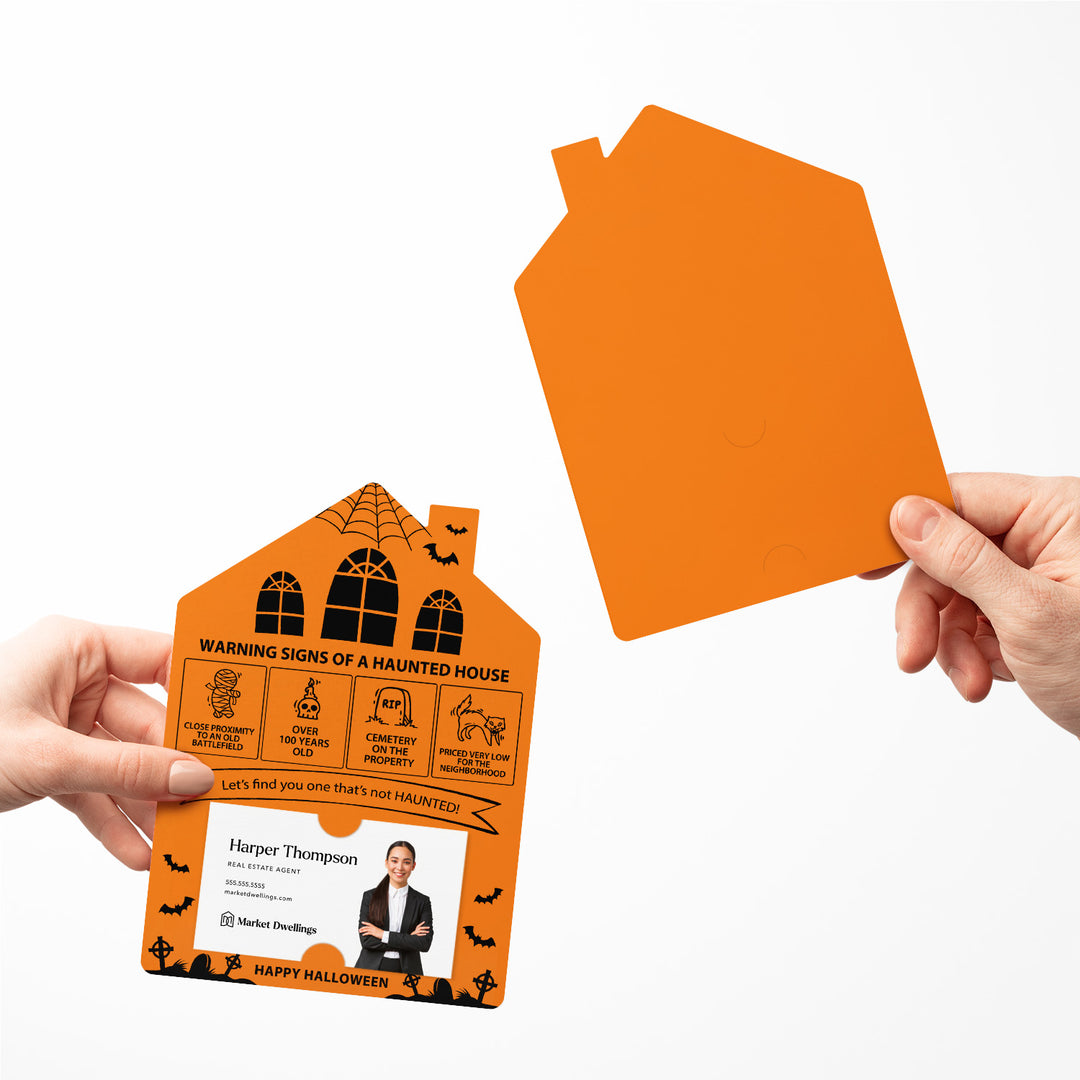 Set of Halloween "Warning Signs of a Haunted House" Mailer | Envelopes Included | M23-M001 Mailer Market Dwellings