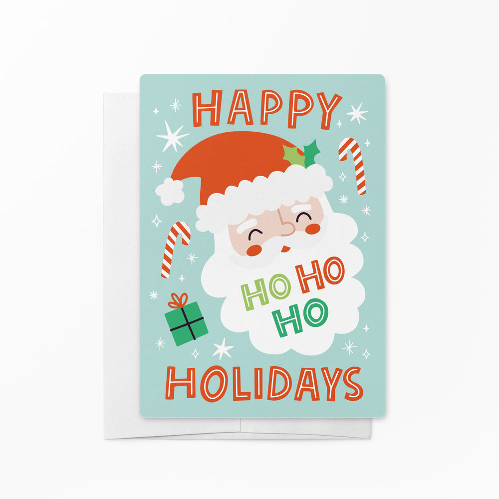 Happy Ho Ho Ho Holidays | Real Estate Notecards with Envelopes Mailer Market Dwellings