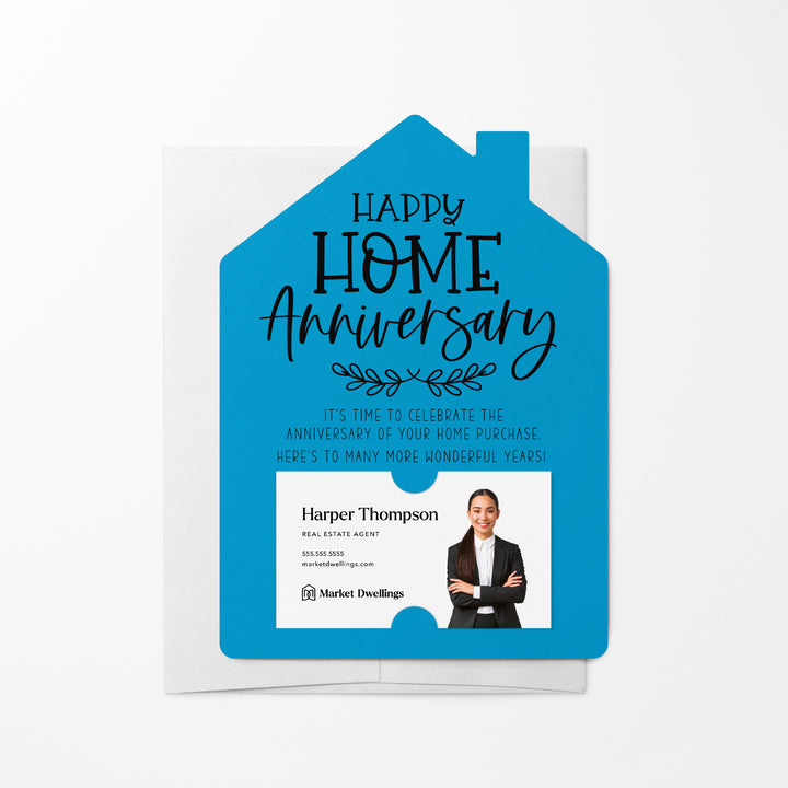 Set of Happy Home Anniversary Mailers | Envelopes Included | M24-M001 Mailer Market Dwellings ARCTIC