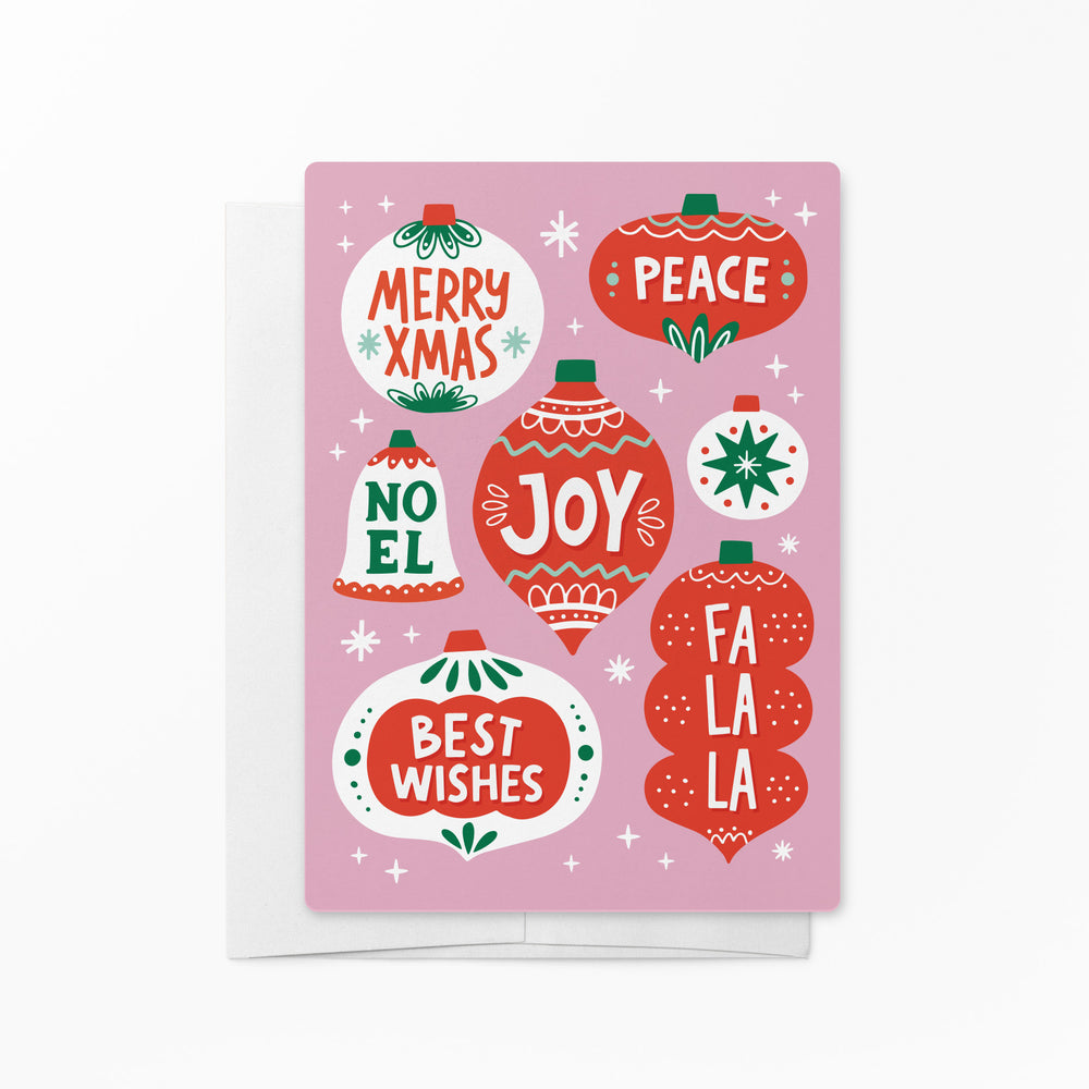 Christmas Ornaments | Real Estate Notecards with Envelopes Mailer Market Dwellings