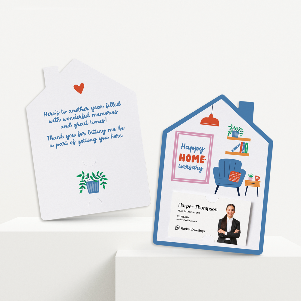 Set of Happy Home-iversary | Mailers | Envelopes Included | M240-M001 Mailer Market Dwellings   