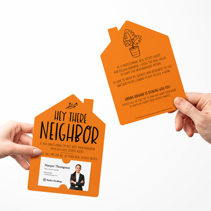 Set of Hey There Neighbor Real Estate Mailers | Envelopes Included | M25-M001 Mailer Market Dwellings