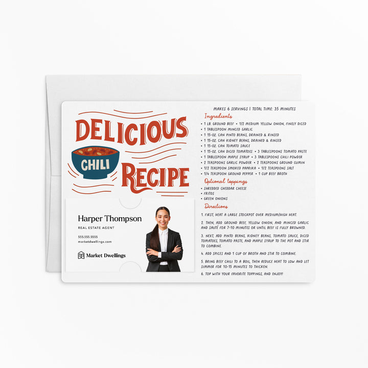 Set of Delicious Chili Recipe | Mailers | Envelopes Included | M25-M004 Mailer Market Dwellings