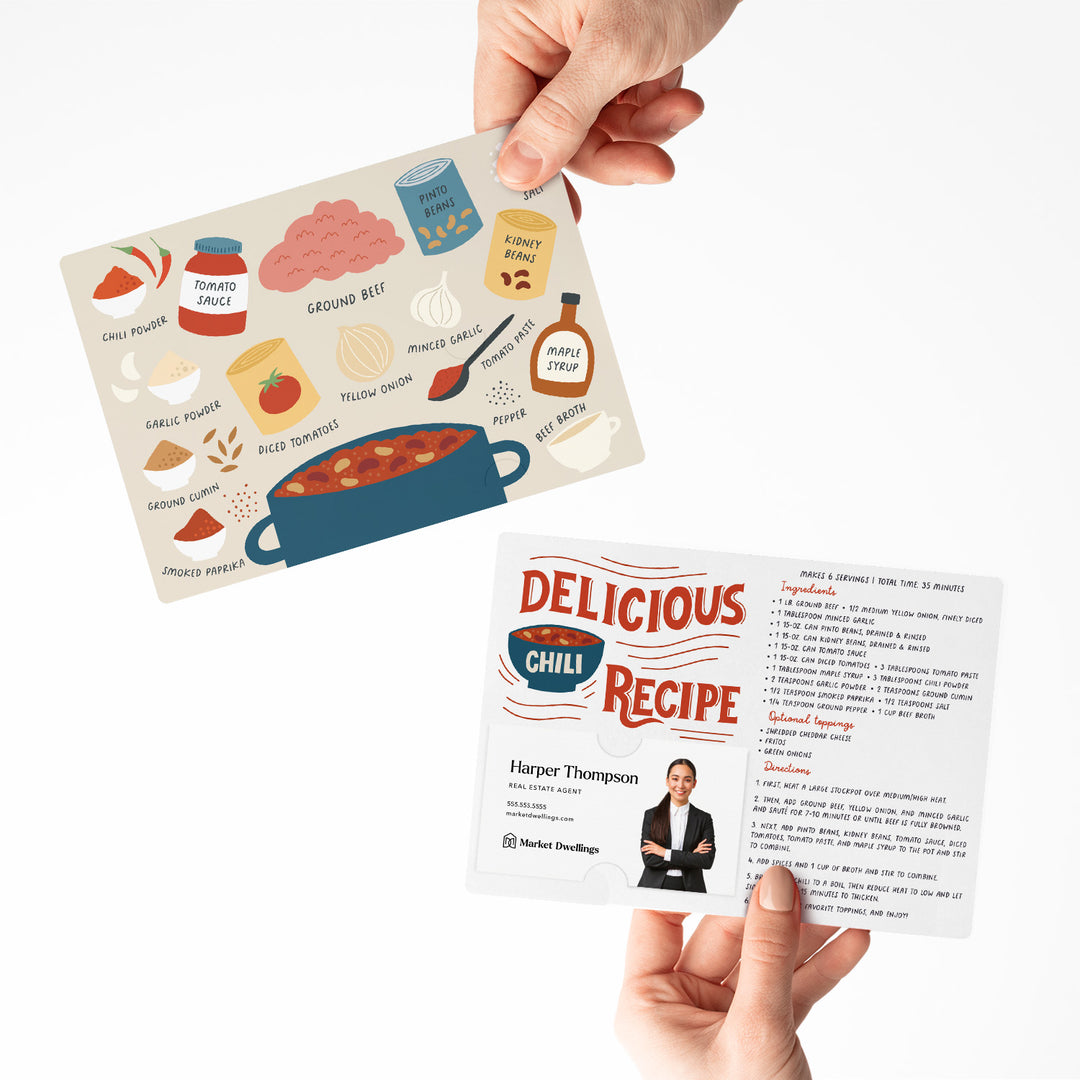 Set of Delicious Chili Recipe | Mailers | Envelopes Included | M25-M004 Mailer Market Dwellings