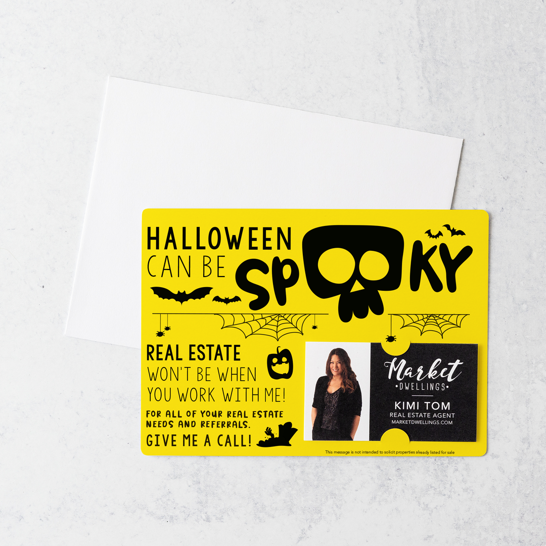 Set of Halloween Can Be Spooky Mailers | Envelopes Included | M26-M003 Mailer Market Dwellings LEMON  