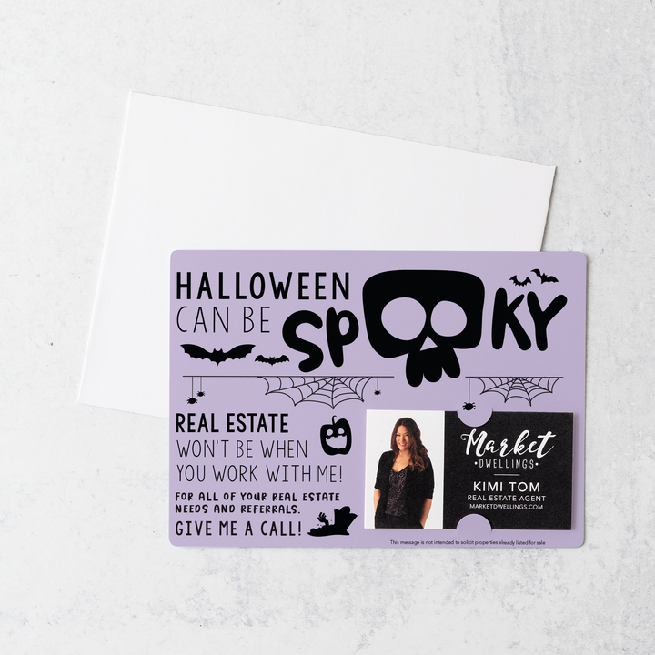 Set of Halloween Can Be Spooky Mailers | Envelopes Included | M26-M003 Mailer Market Dwellings LIGHT PURPLE  