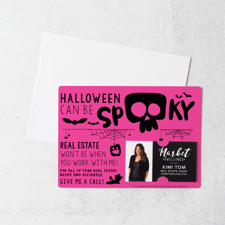 Set of Halloween Can Be Spooky Mailers | Envelopes Included | M26-M003 Mailer Market Dwellings RAZZLE BERRY  